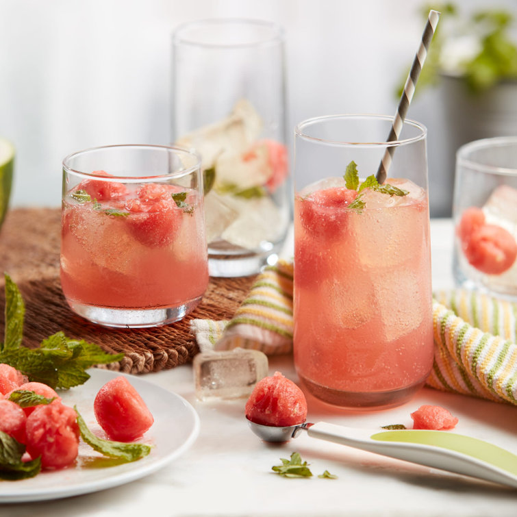 Clear Glass Tumbler and Rocks Set, 16-Piece