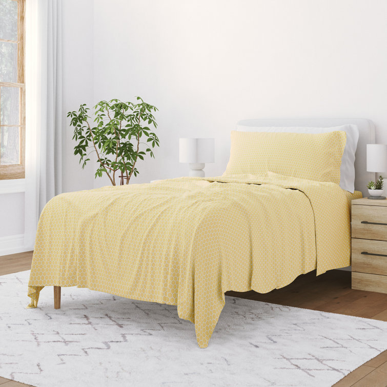 Gray Chevron Twin Microfiber Bedding Set with Pillowcase