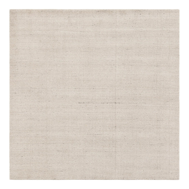 Vanilla Bean Square Hand-Knotted Wool Rug