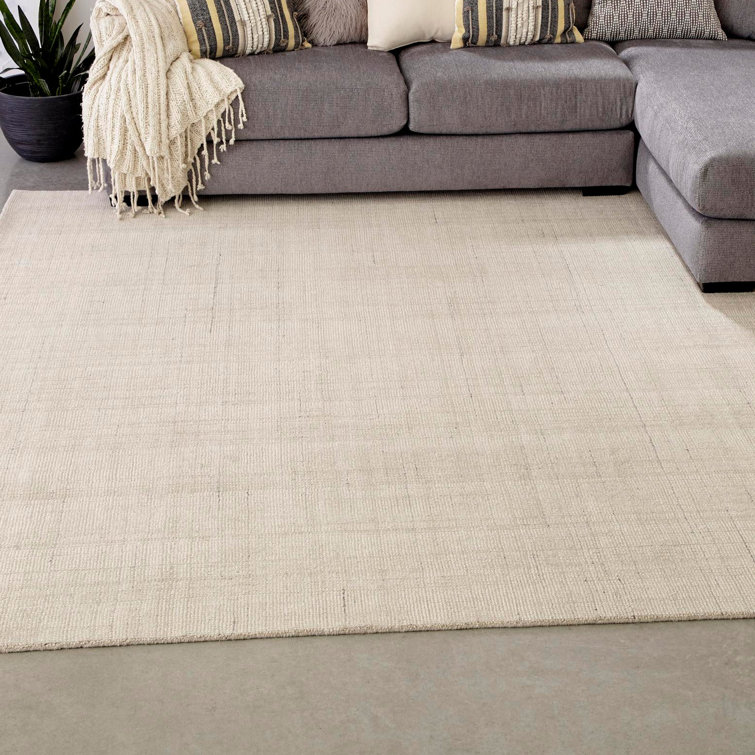 Vanilla Bean Square Hand-Knotted Wool Rug