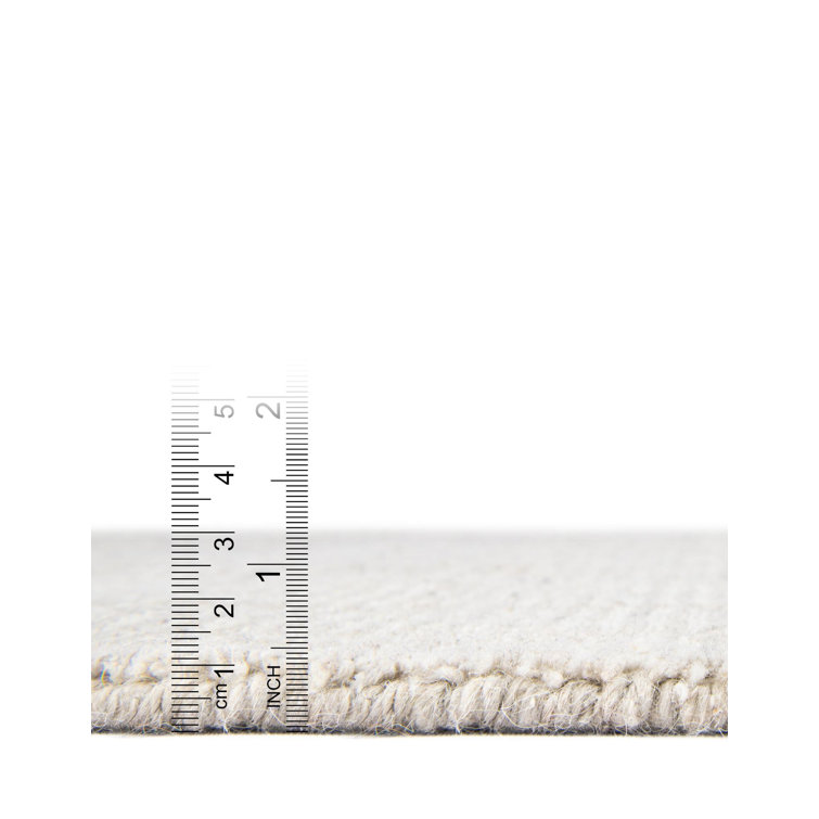 Vanilla Bean Square Hand-Knotted Wool Rug