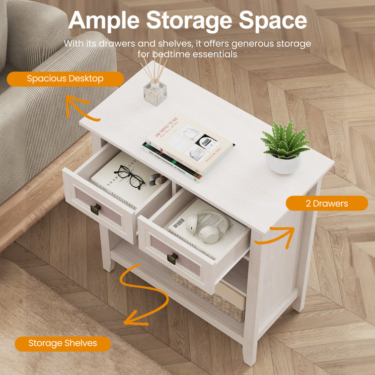 28'' 2 Drawer Accent Storage Cabinet