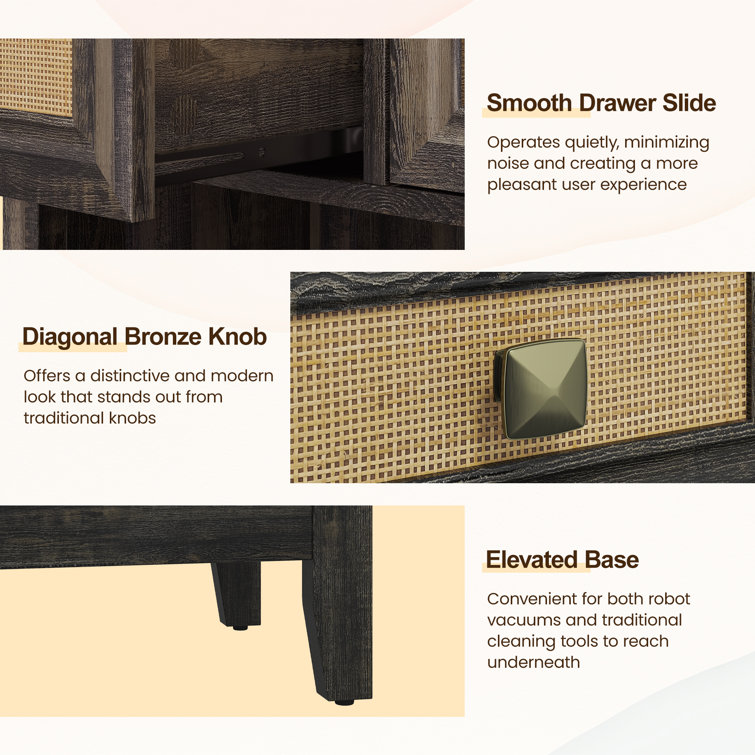 28'' 2 Drawer Accent Storage Cabinet