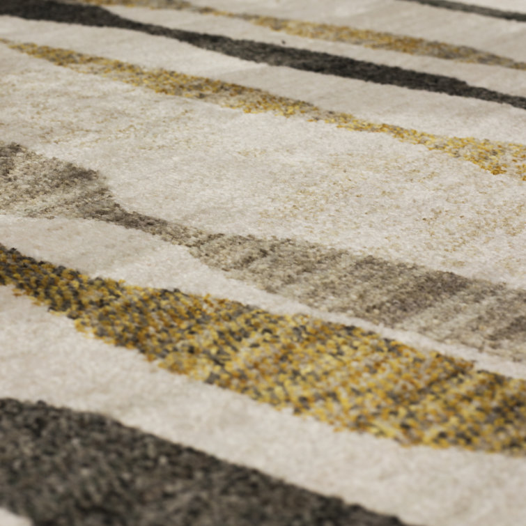 Onyx Stripe Rectangular 8' x 11' Synthetic Area Rug