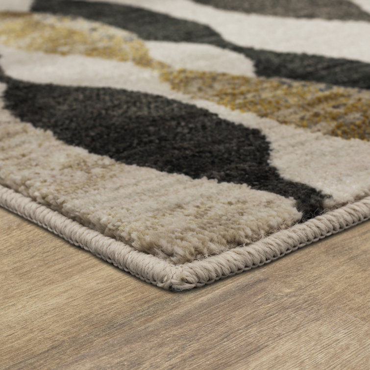 Onyx Stripe Rectangular 8' x 11' Synthetic Area Rug