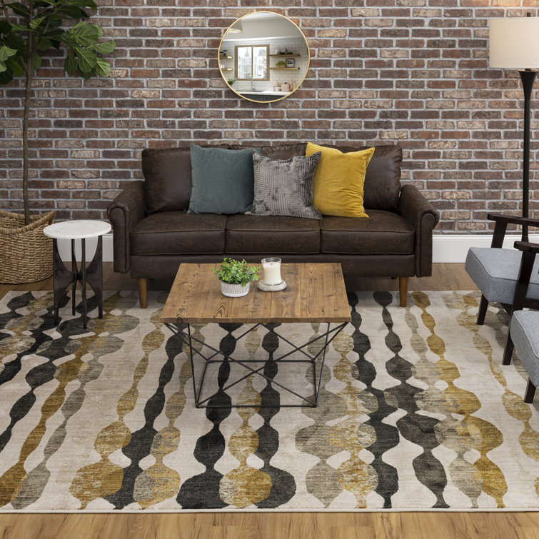 Onyx Stripe Rectangular 8' x 11' Synthetic Area Rug