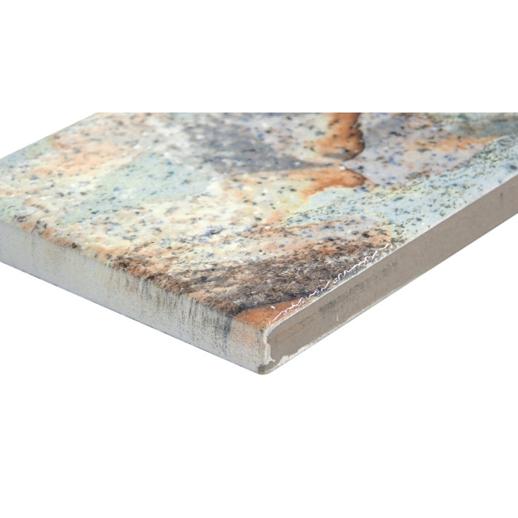 Amala 3x12 Glossy Porcelain Patterned Wall Tile
