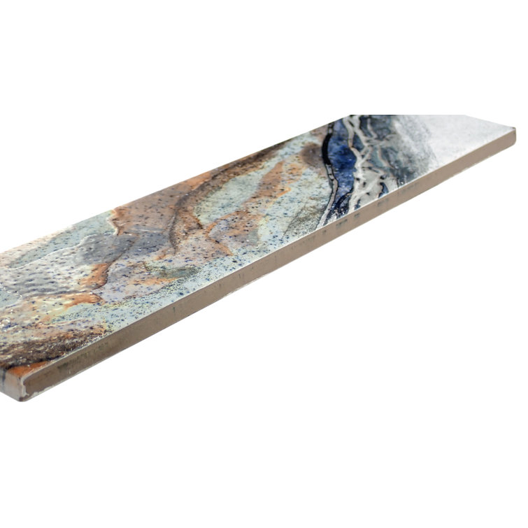 Amala 3x12 Glossy Porcelain Patterned Wall Tile