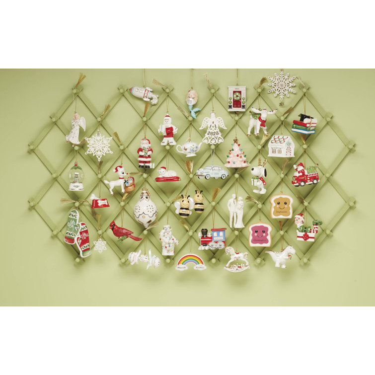ANNUAL DATED 2024 Santa With Pickle & Candy Cane Ornament