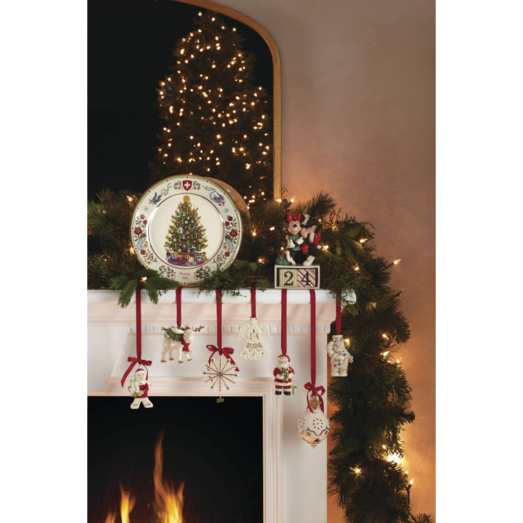 ANNUAL DATED 2024 Santa With Pickle & Candy Cane Ornament