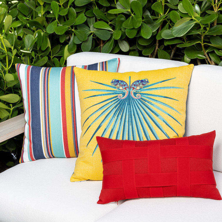 Sicily Stripe Sunbrella Square Indoor/Outdoor Pillow