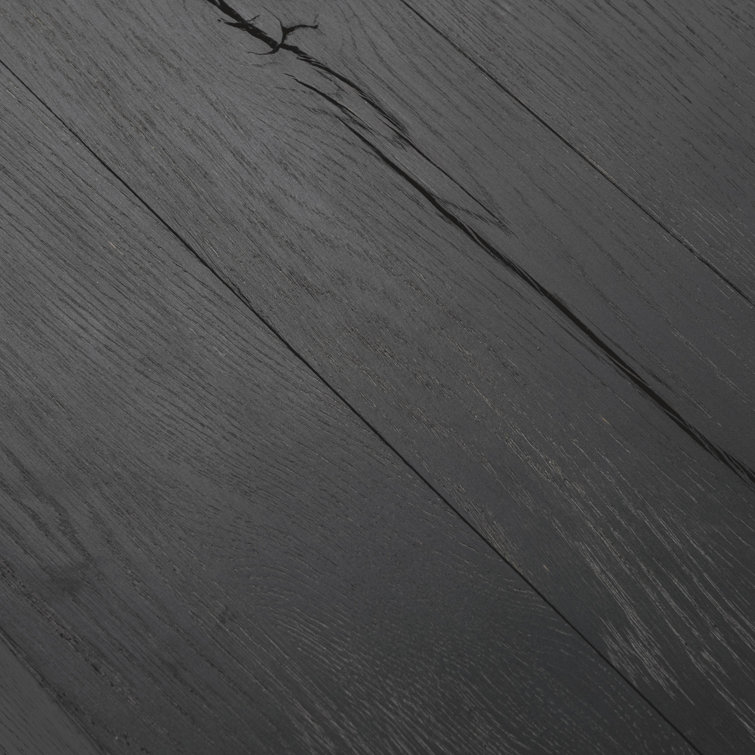 Elise 72" Black Solid Oak Console Table