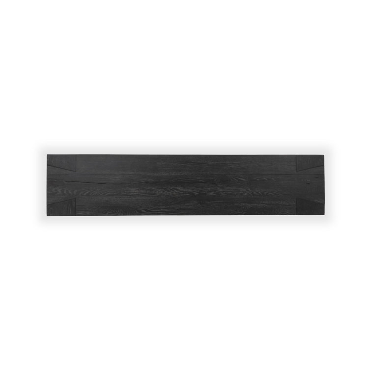 Elise 72" Black Solid Oak Console Table