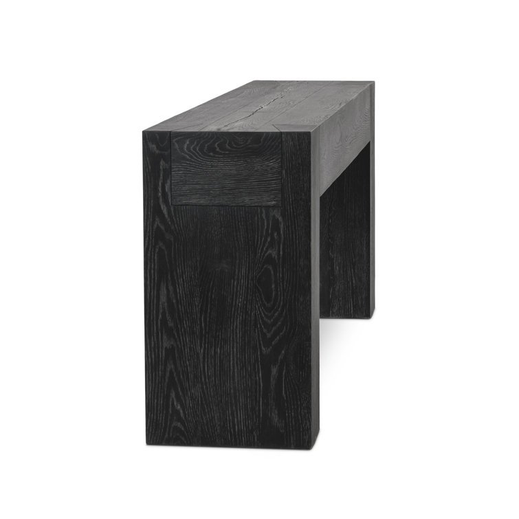 Elise 72" Black Solid Oak Console Table