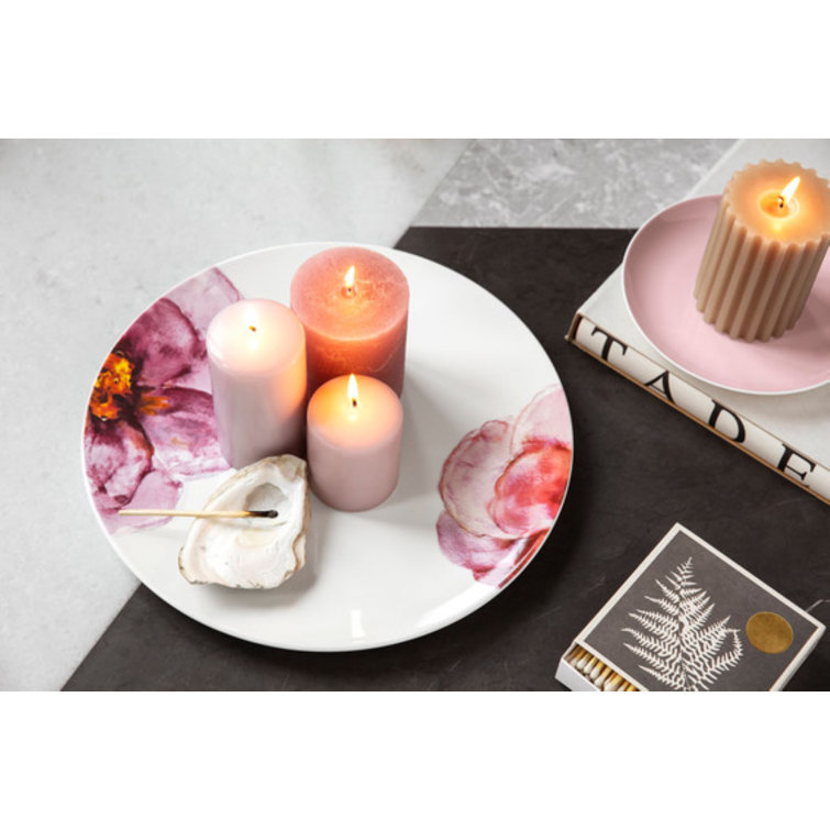 Pink Porcelain Floral Coffee Saucer