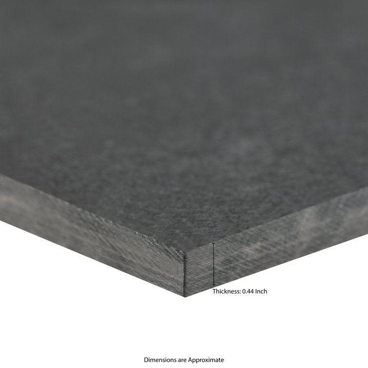 Montauk 24'' x 24'' Black Slate Wall and Floor Tile