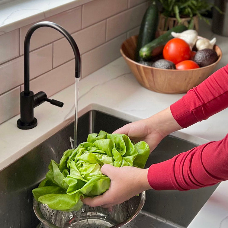 Premium Under-Sink Water Filtration System with Polished Brass Faucet