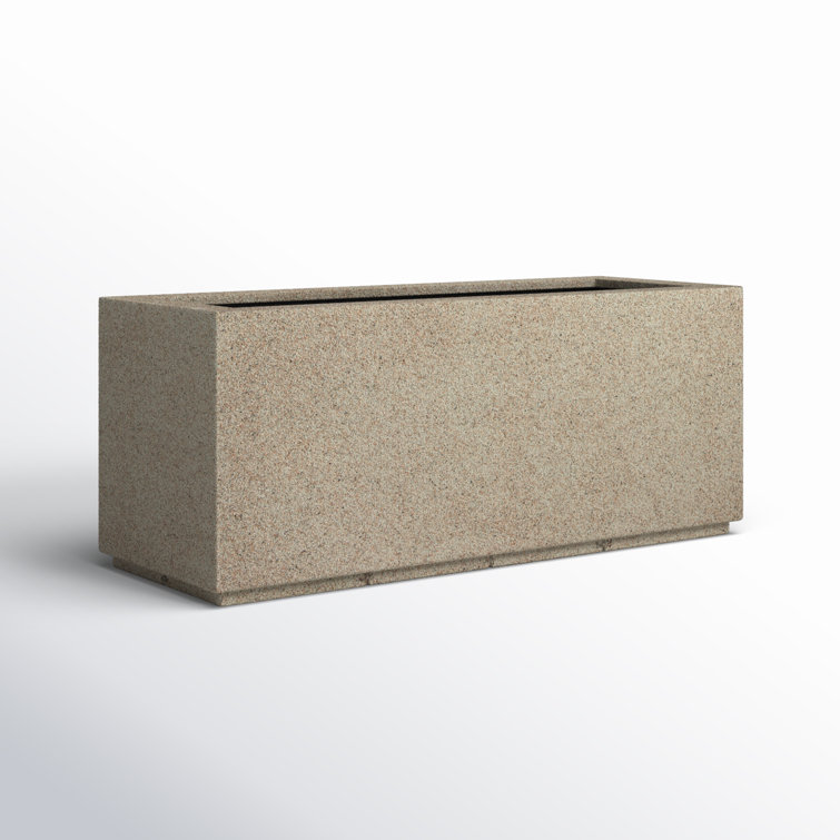 Gita Tall Lightweight Outdoor 46" x 17" x 19" Trough Planter Box