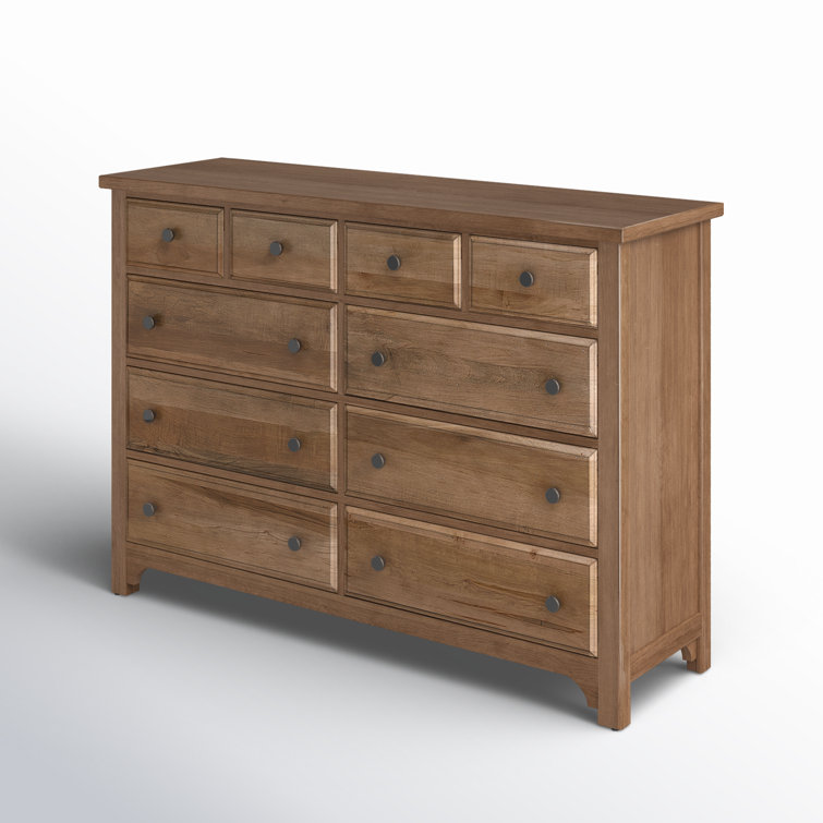 Natural Maple Farmhouse Double Dresser with Dovetail Drawers