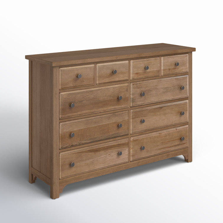 Natural Maple Farmhouse Double Dresser with Dovetail Drawers