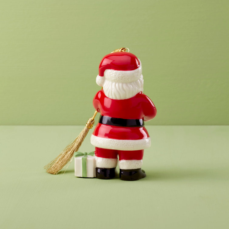 ANNUAL DATED 2024 Santa With Pickle & Candy Cane Ornament