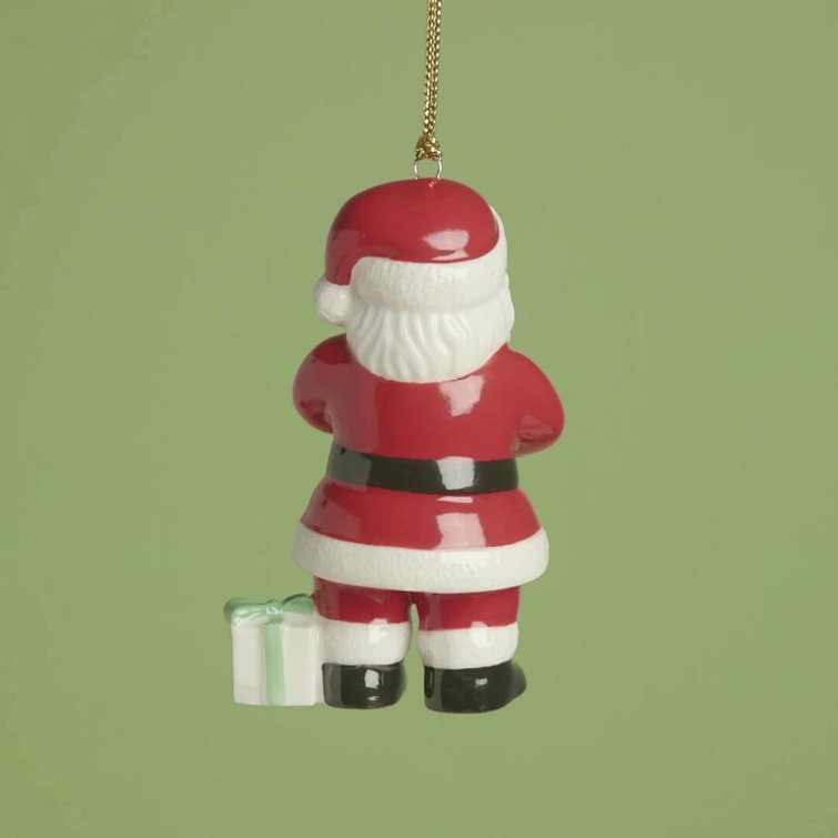 ANNUAL DATED 2024 Santa With Pickle & Candy Cane Ornament