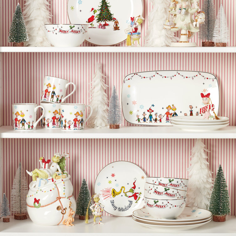 Whoville Christmas Ceramic Mugs Set of Four