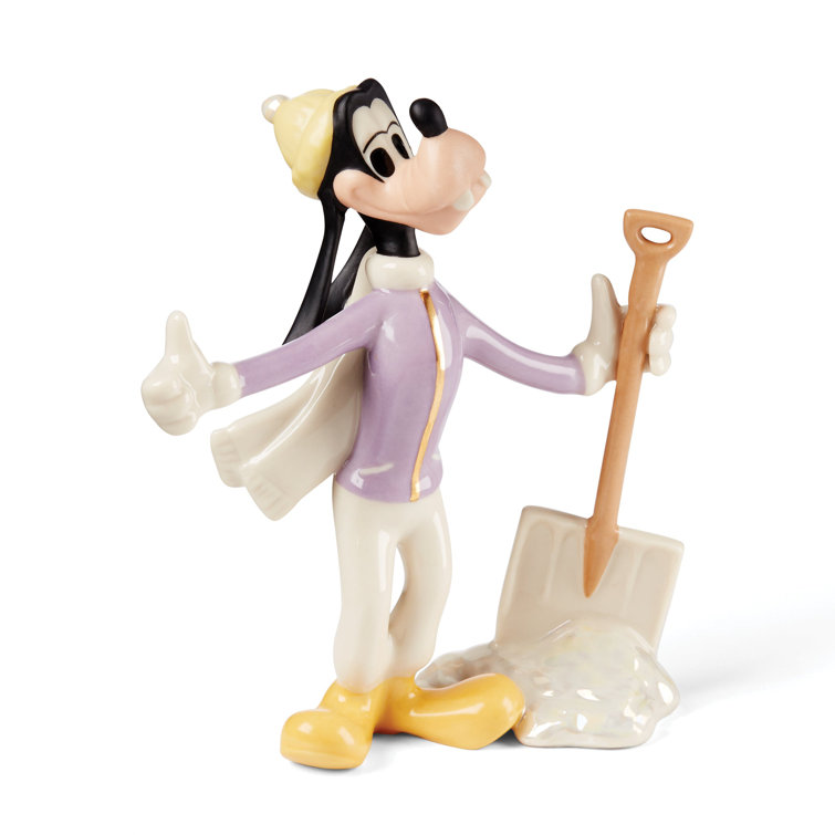 Disney Winter Fun 5-Piece Porcelain Figurine Set with 24K Gold Accents