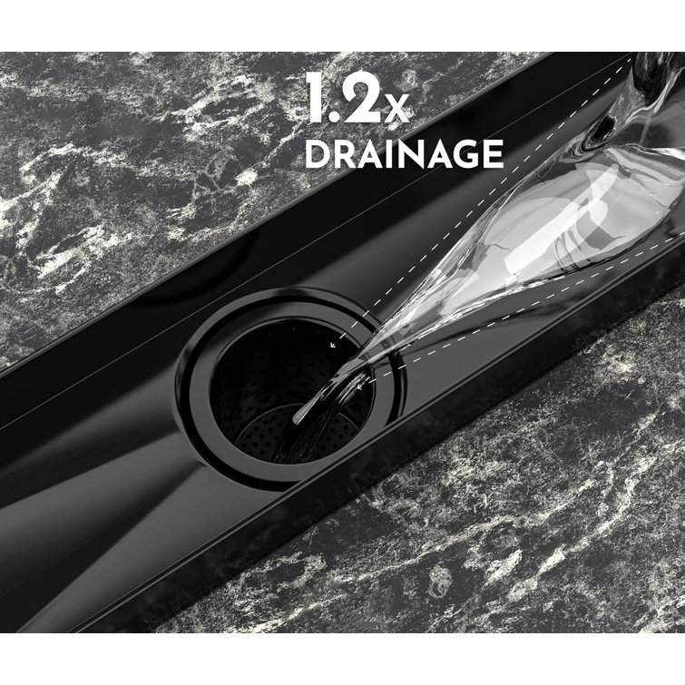 24 Inch Oil Rubbed Bronze Stainless Steel Linear Shower Drain