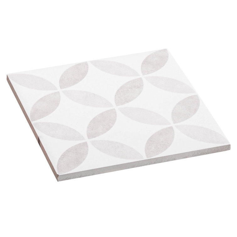 Genoa Beige Matte 6x6 Porcelain Patterned Tile