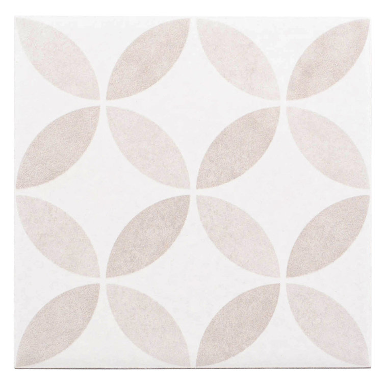 Genoa Beige Matte 6x6 Porcelain Patterned Tile