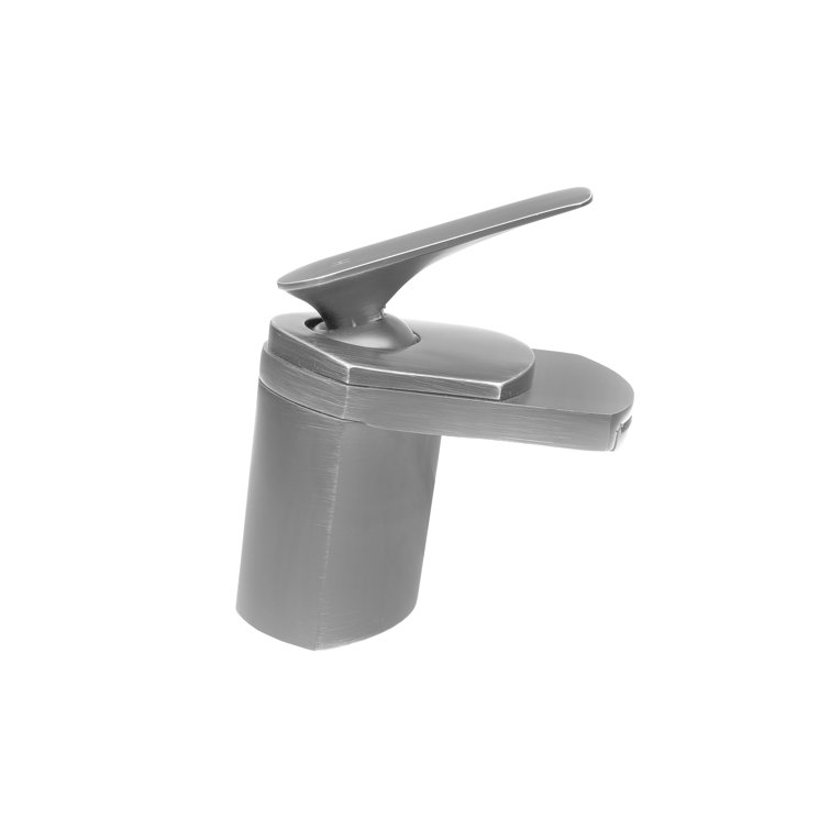 Brushed Nickel Single-Handle Waterfall Bathroom Faucet