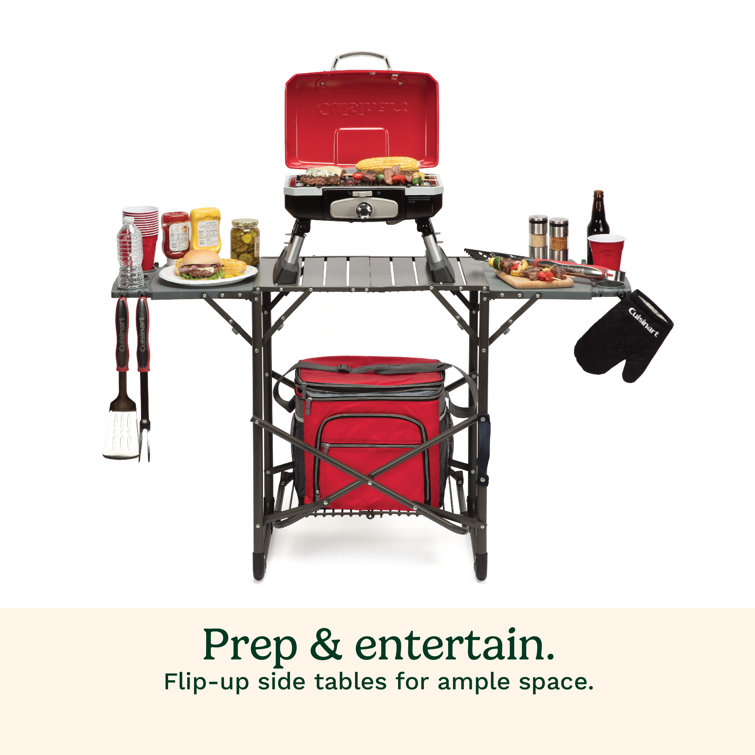Cuisinart Portable Folding Grill Stand with Side Trays