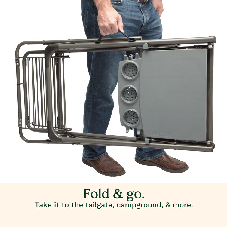 Cuisinart Portable Folding Grill Stand with Side Trays