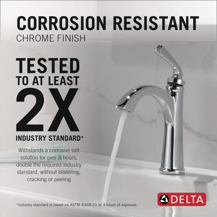 Geist Chrome Single Handle Bathroom Faucet with Pop-Up Drain