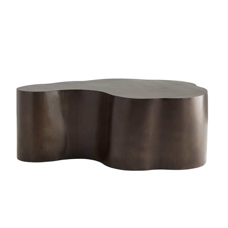 Bronze Sculptural Metal Coffee Table