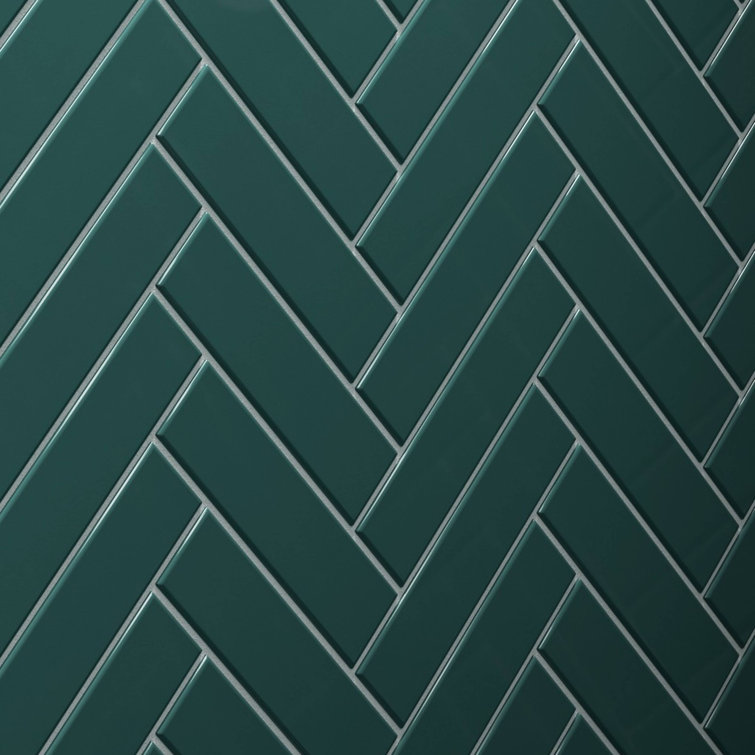 Marine Gloss Green Glass Subway Tile for Bathroom and Kitchen Walls