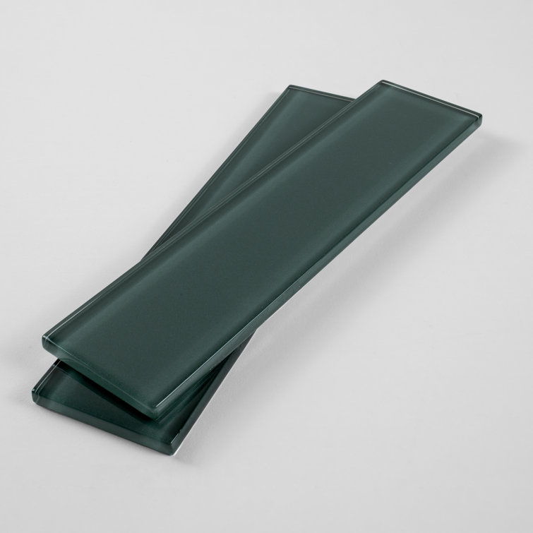 Marine Gloss Green Glass Subway Tile for Bathroom and Kitchen Walls