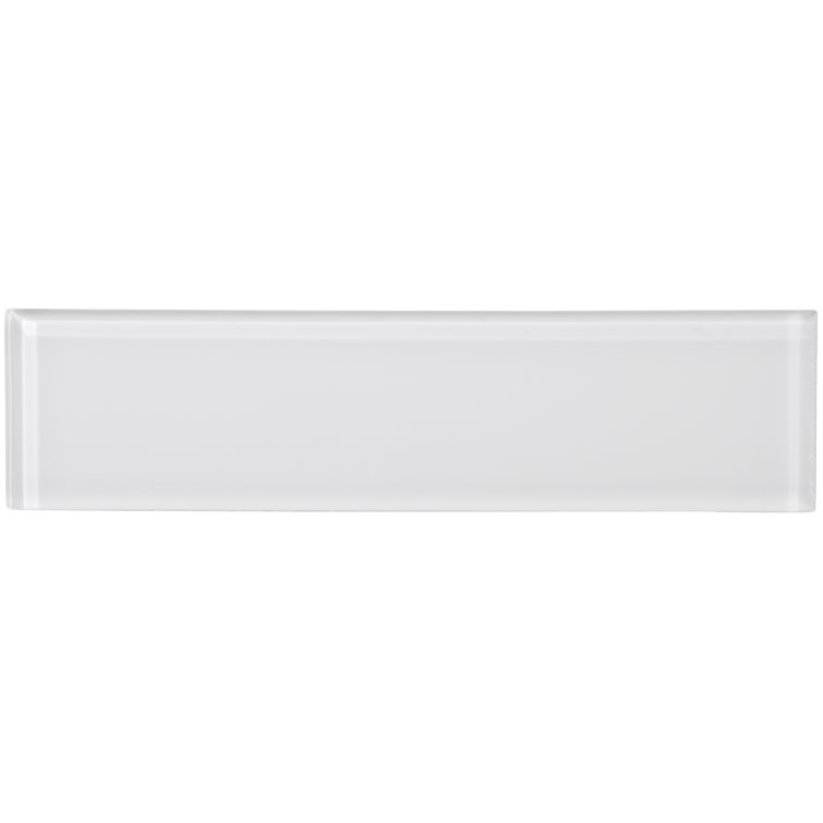 Soft Ivory Gloss 2x8 Glass Subway Tile