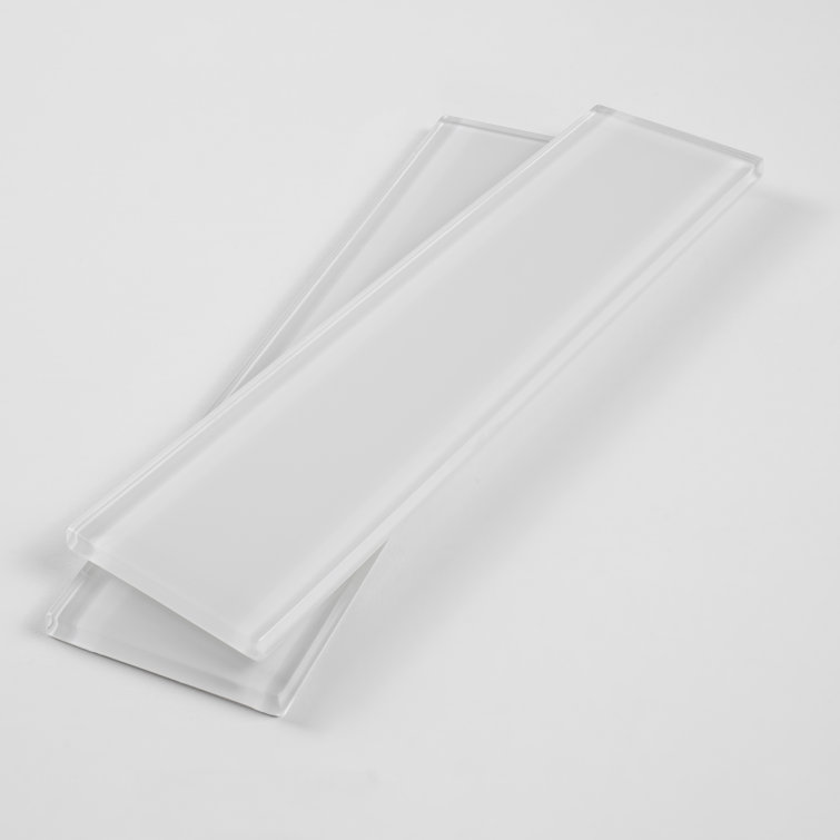 Soft Ivory Gloss 2x8 Glass Subway Tile