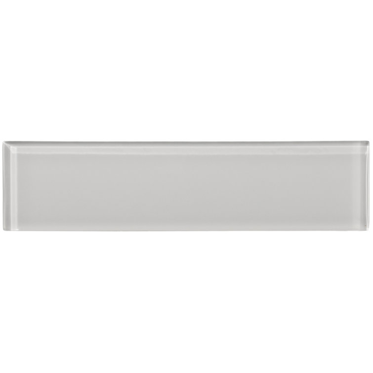 Misty Gray Gloss 2x8 Glass Subway Tile
