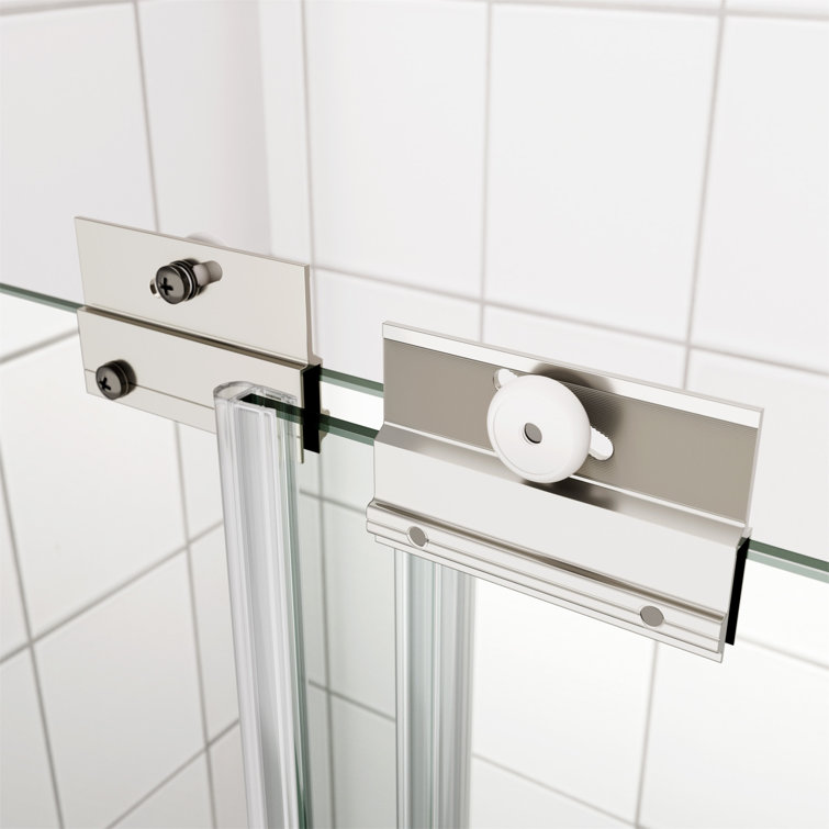 Chrome 70" Sliding Bypass Shower Door with Tempered Glass