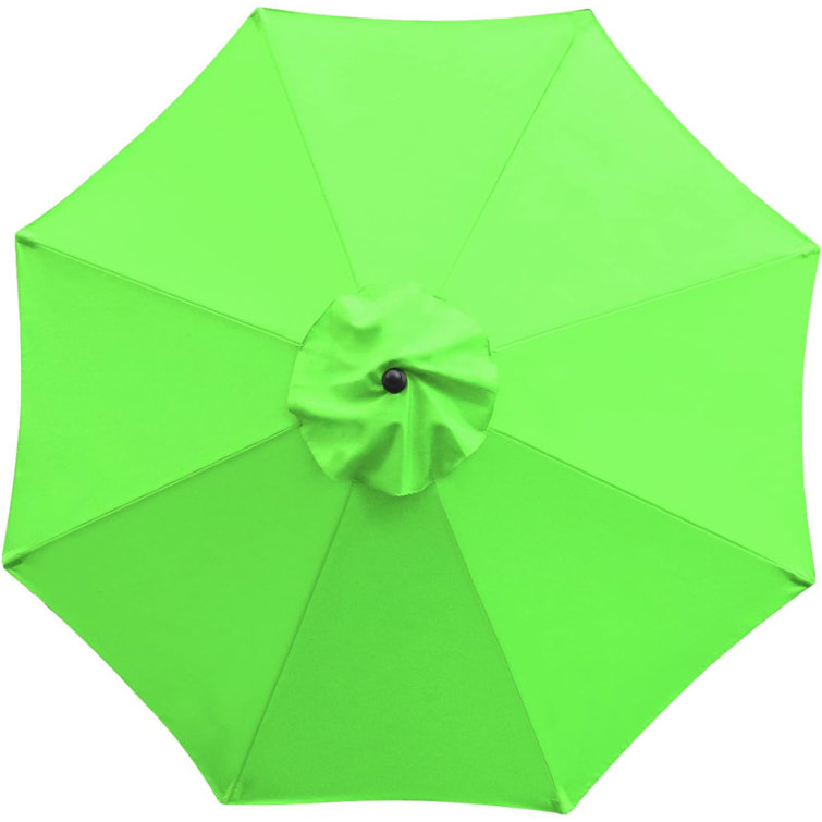 9ft Grass Green Polyester Patio Umbrella Replacement Canopy