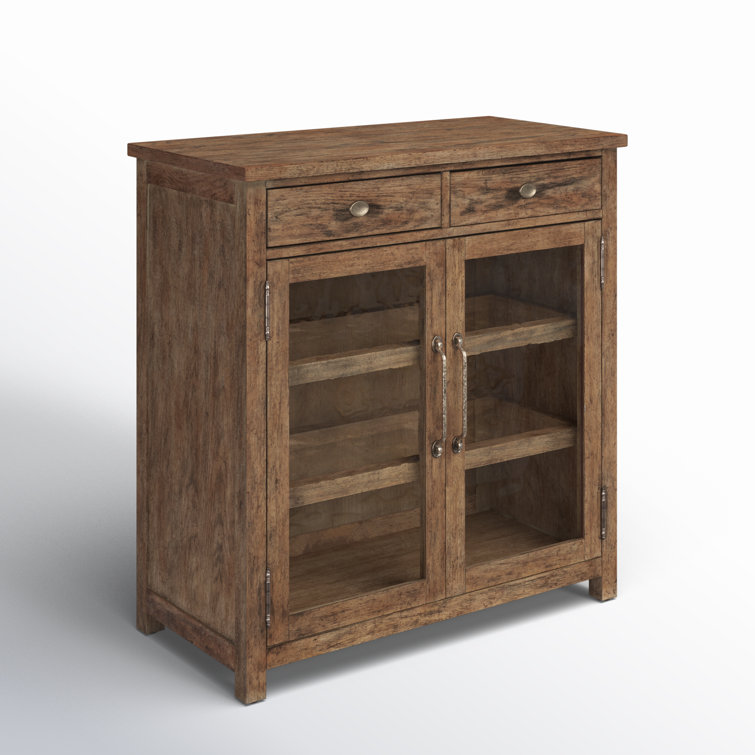 Rustic Brown Oak Veneer Pie Chest with Soft Close Drawer