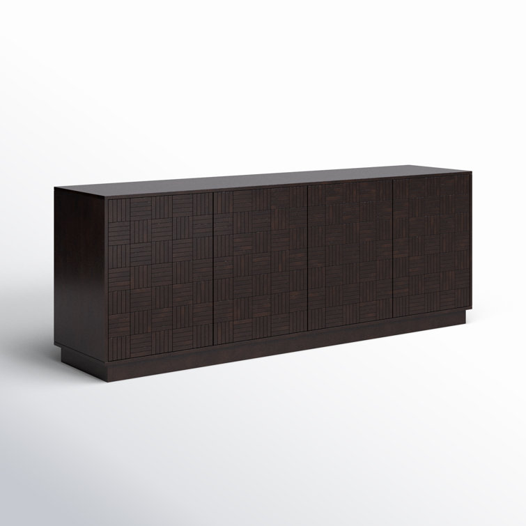 Albis 81'' Dark Brown Mango Wood Sideboard
