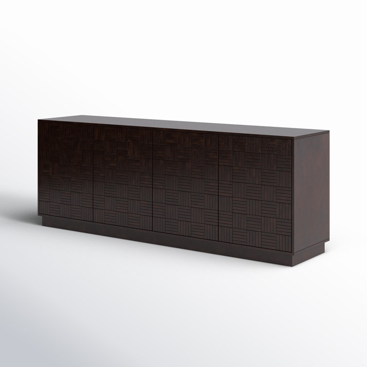 Albis 81'' Dark Brown Mango Wood Sideboard
