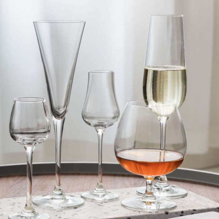 Purismo 9 oz Clear Crystal Champagne Flute Set of 4