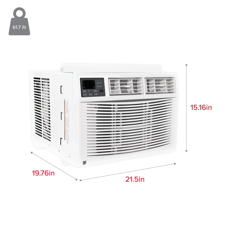 White 10000 BTU Window Air Conditioner with Remote Control