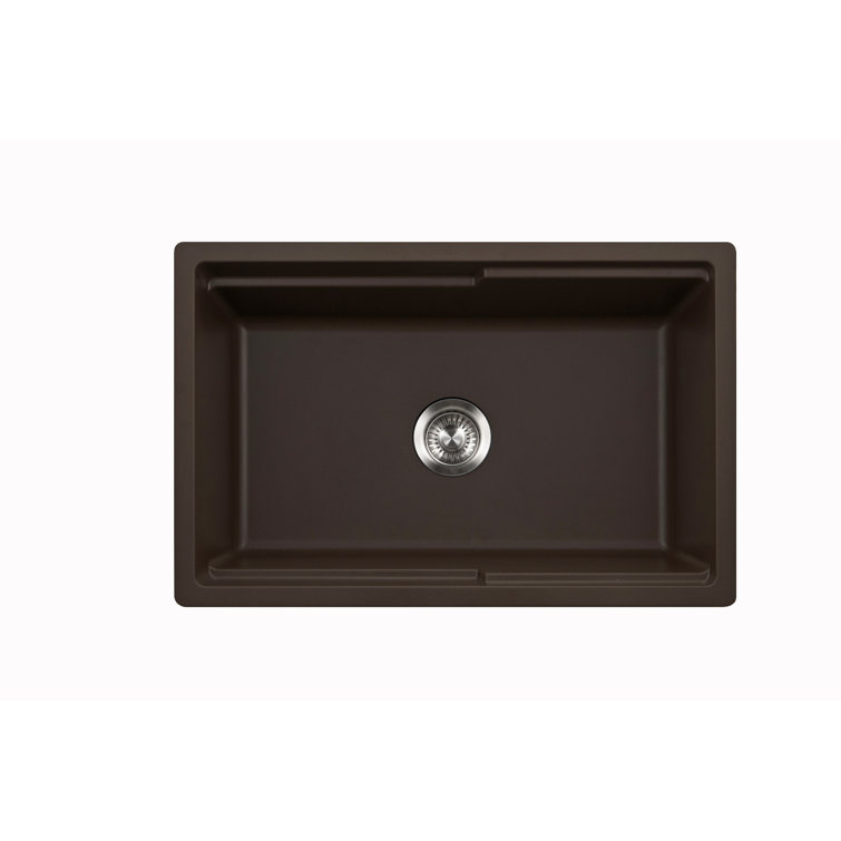 30" Brown Granite Composite Farmhouse Kitchen Sink