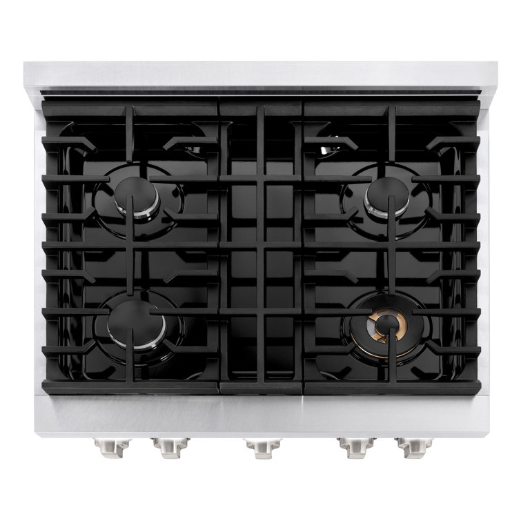 ZLINE 30" Stainless Steel Freestanding Gas Range with Convection Oven